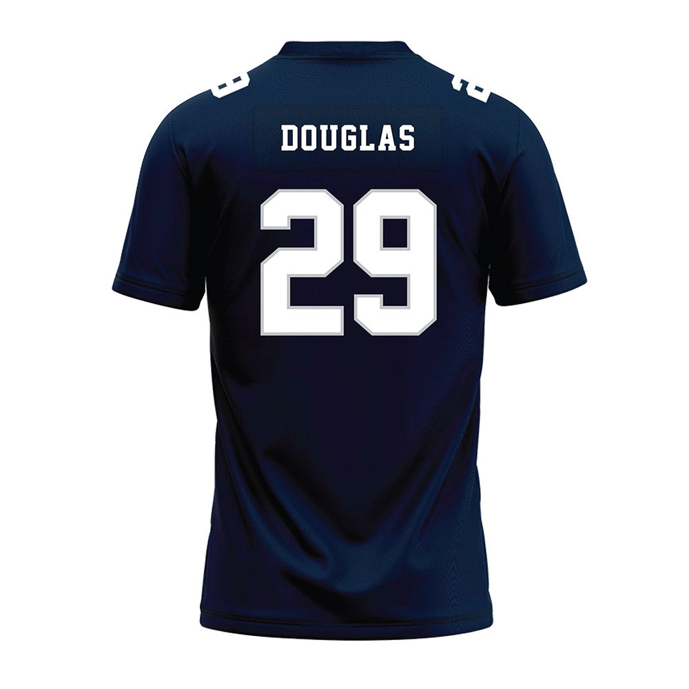 Samford - NCAA Football : CJ Douglas - Navy Premium Football Jersey