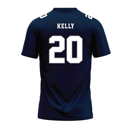 Samford - NCAA Football : Micah Kelly - Navy Premium Football Jersey