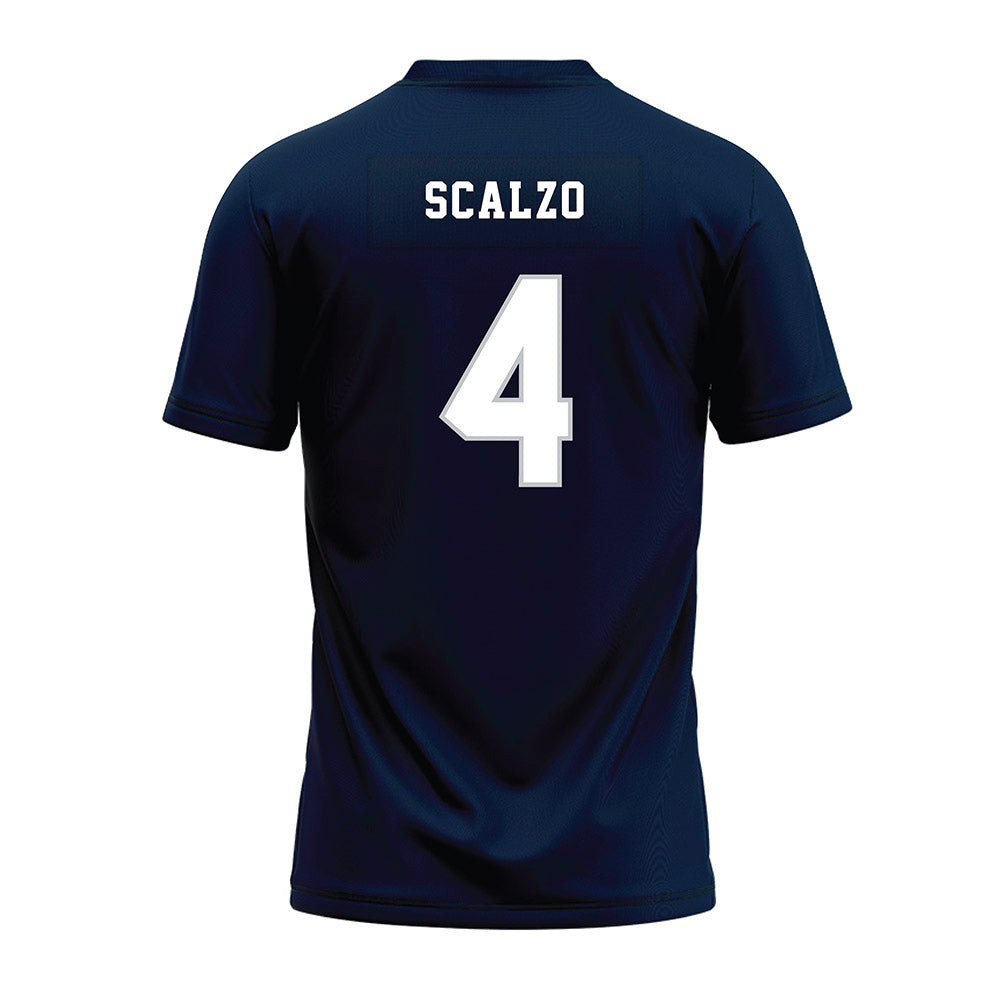 Samford - NCAA Football : Nik Scalzo - Navy Premium Football Jersey