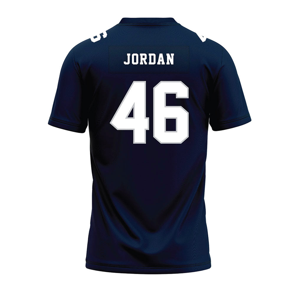 Samford - NCAA Football : Andrew Jordan - Navy Premium Football Jersey-1