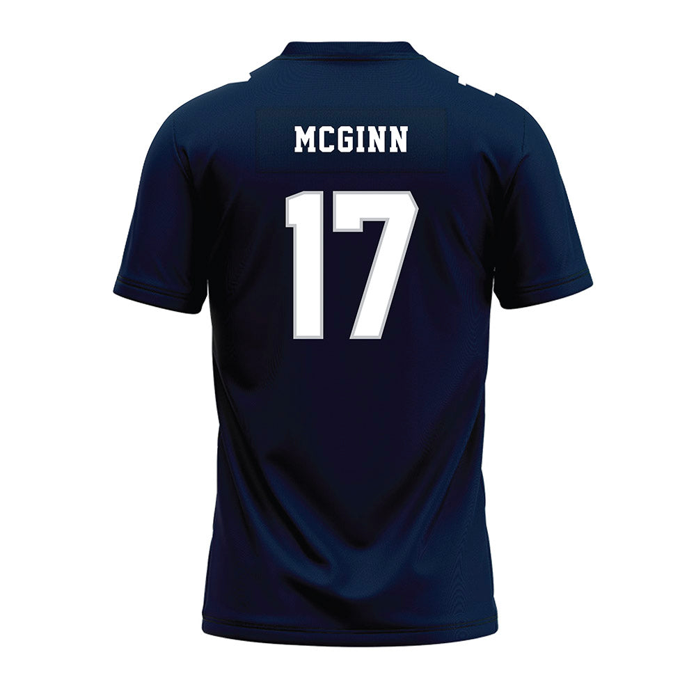 Samford - NCAA Football : James McGinn - Navy Premium Football Jersey