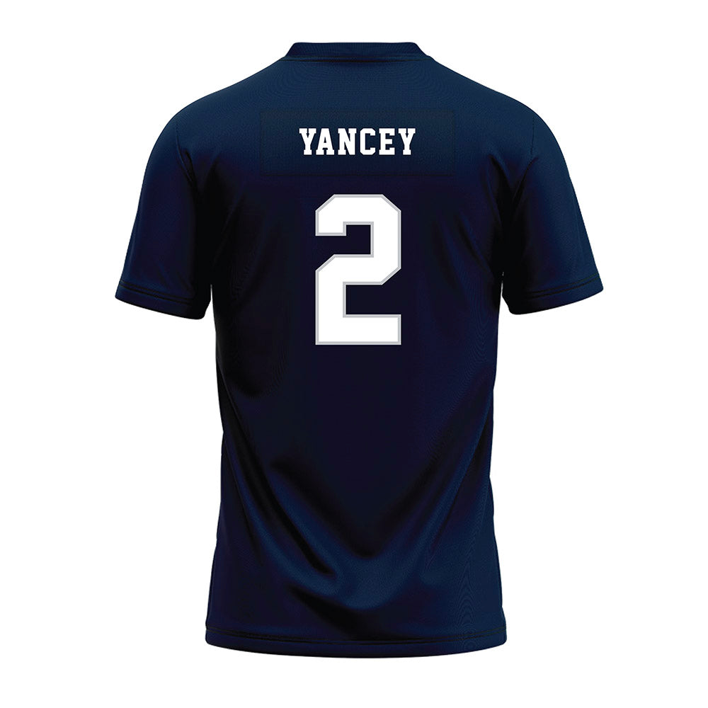 Samford - NCAA Football : Jalik Yancey - Navy Premium Football Jersey