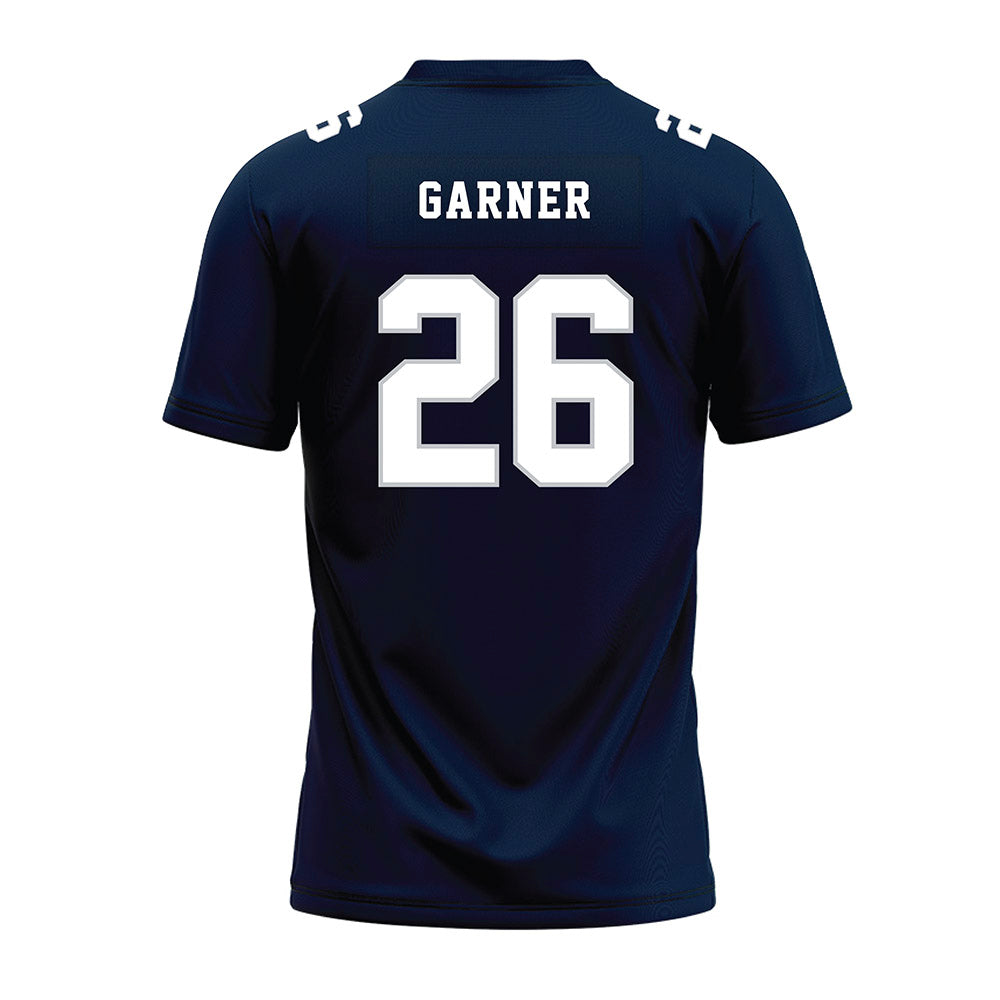 Samford - NCAA Football : Jake Garner - Navy Premium Football Jersey-1