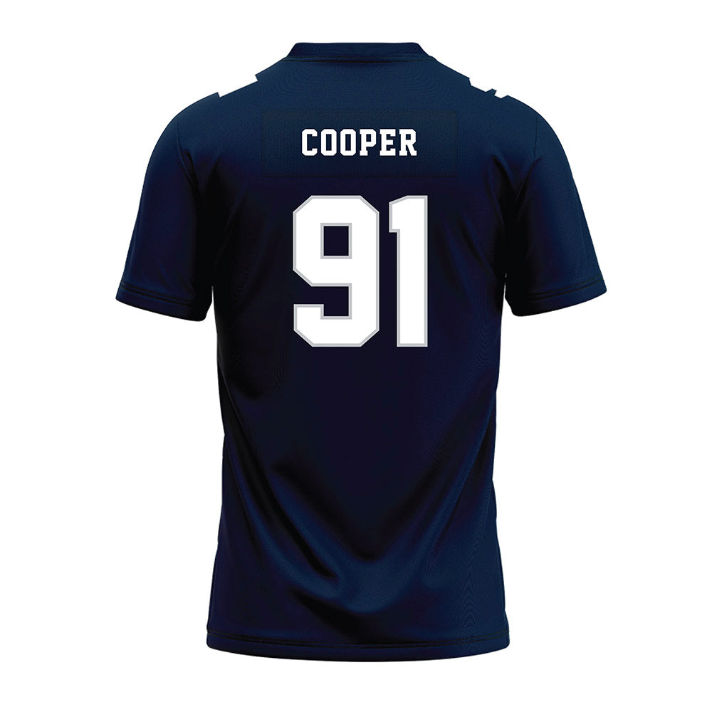 Samford - NCAA Football : Romello Cooper - Navy Premium Football Jersey-1