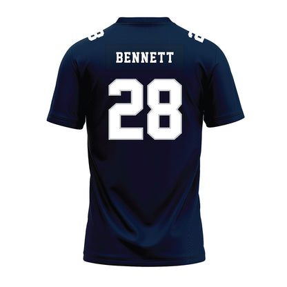 Samford - NCAA Football : Jonathan Bennett - Navy Premium Football Jersey