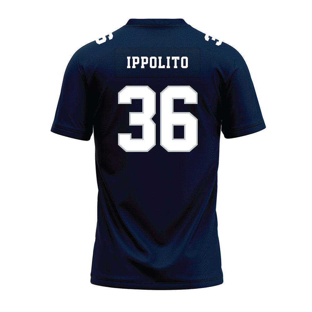 Samford - NCAA Football : Ty Ippolito - Navy Premium Football Jersey-1