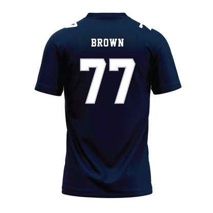 Samford - NCAA Football : Zach Brown - Navy Premium Football Jersey