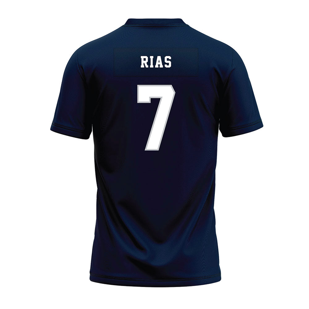 Samford - NCAA Football : Dj Rias - Navy Premium Football Jersey