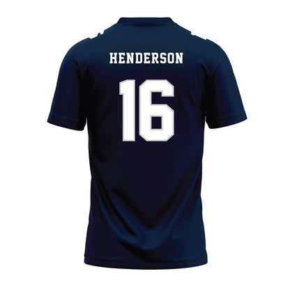Samford - NCAA Football : Dylon Henderson - Navy Premium Football Jersey-1