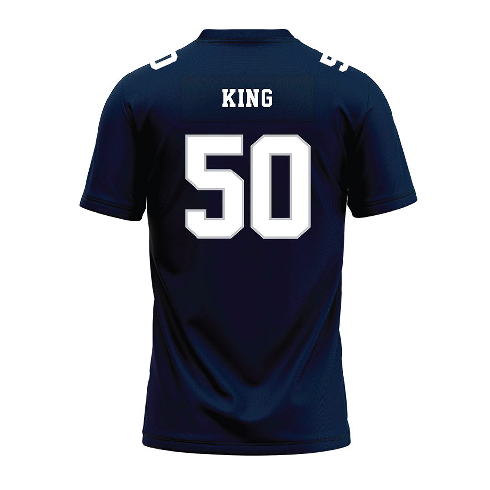 Samford - NCAA Football : Darrian King - Navy Premium Football Jersey