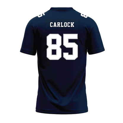 Samford - NCAA Football : Wesley Carlock - Navy Premium Football Jersey