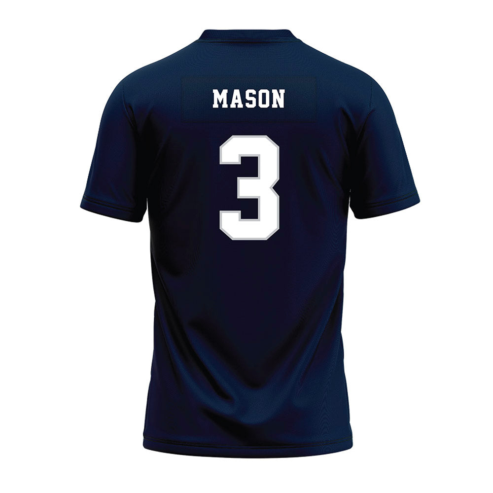 Samford - NCAA Football : E. Jai Mason - Navy Premium Football Jersey