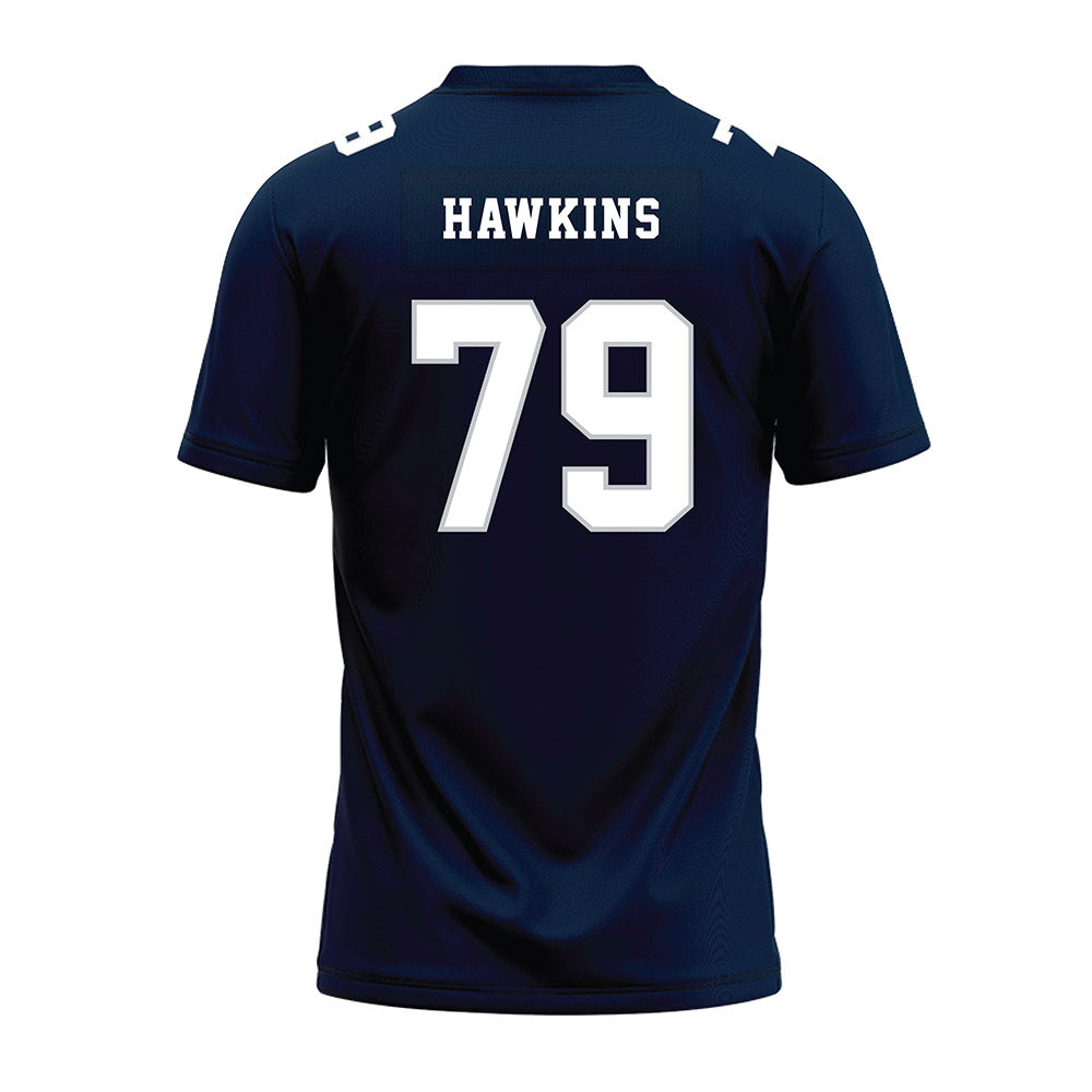 Samford - NCAA Football : Donovan Hawkins - Navy Premium Football Jersey