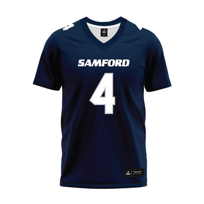 Samford - NCAA Football : Nik Scalzo - Navy Premium Football Jersey