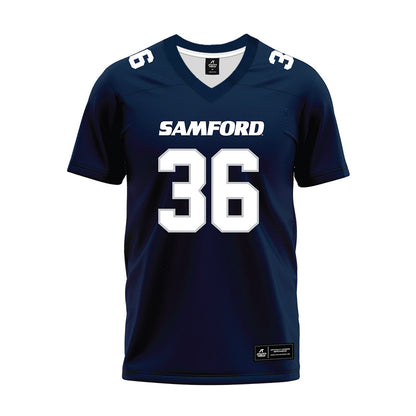Samford - NCAA Football : Ty Ippolito - Navy Premium Football Jersey-0