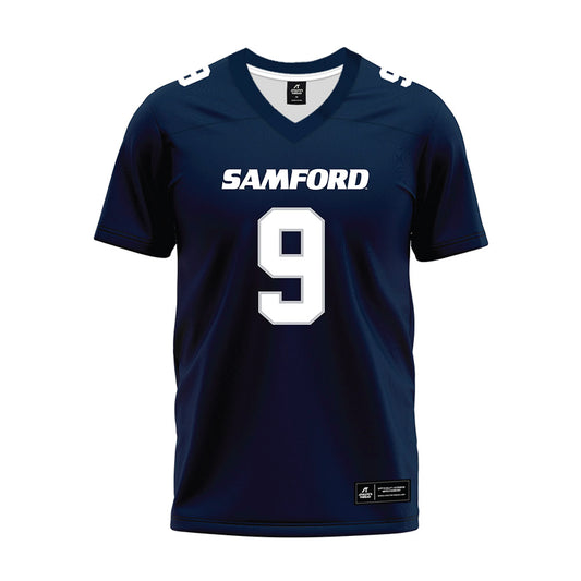 Samford - NCAA Football : Midnight Steward - Navy Premium Football Jersey