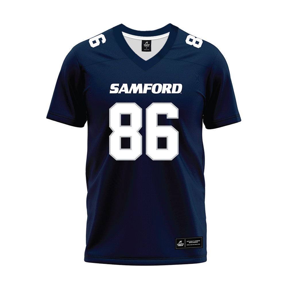 Samford - NCAA Football : Nick Crayton - Navy Premium Football Jersey