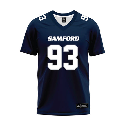 Samford - NCAA Football : Daniel Bettis - Navy Premium Football Jersey