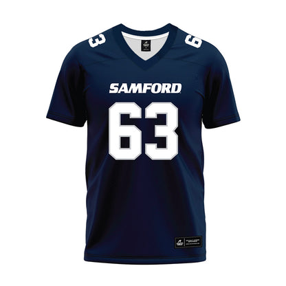 Samford - NCAA Football : Zachary Bond - Navy Premium Football Jersey