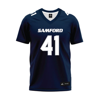 Samford - NCAA Football : Tate Taylor - Navy Premium Football Jersey