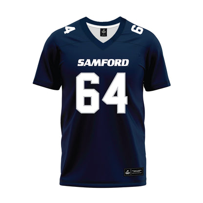 Samford - NCAA Football : Noah Watts - Navy Premium Football Jersey