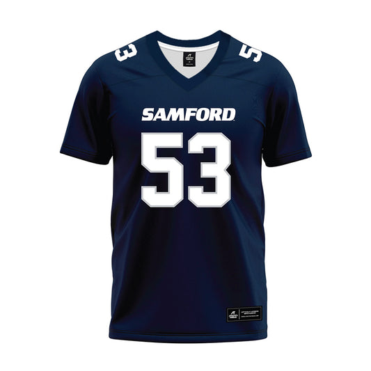 Samford - NCAA Football : Kaden McKeown - Navy Premium Football Jersey-0