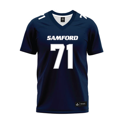 Samford - NCAA Football : Carson Donovan - Navy Premium Football Jersey