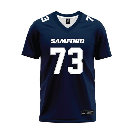 Samford - NCAA Football : Justin Perritt - Navy Premium Football Jersey-0