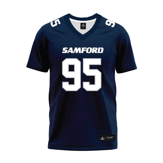 Samford - NCAA Football : Maxton Woodward - Navy Premium Football Jersey