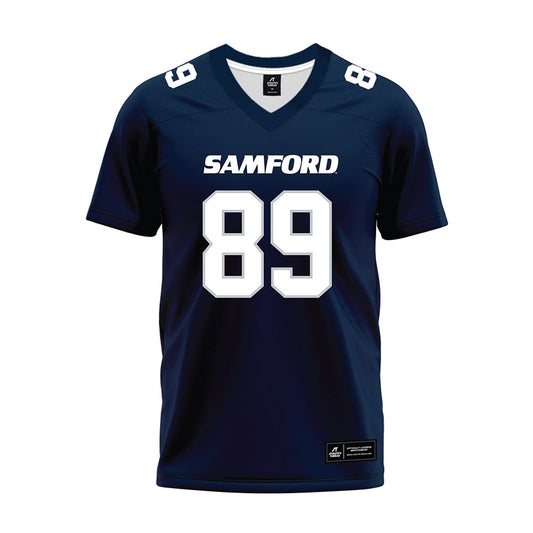 Samford - NCAA Football : Knox Mclean - Navy Premium Football Jersey-0