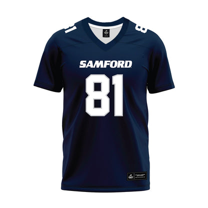 Samford - NCAA Football : Jamall Thompson Jr - Navy Premium Football Jersey