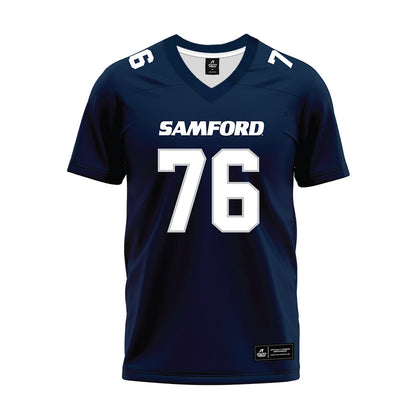 Samford - NCAA Football : Michael Snow - Navy Premium Football Jersey-0
