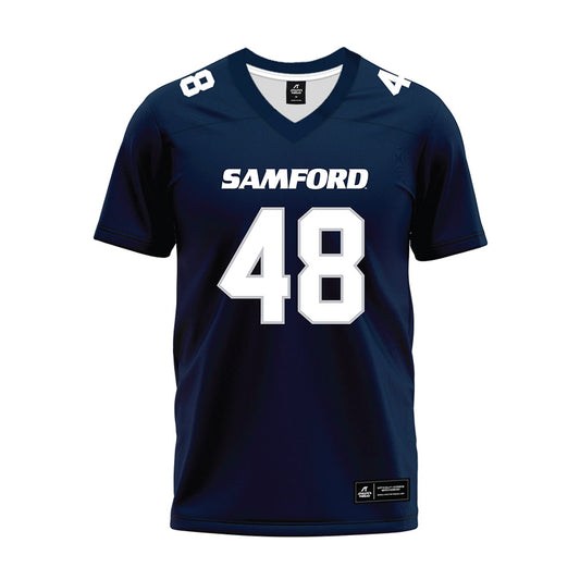 Samford - NCAA Football : Nour Tayara - Navy Premium Football Jersey