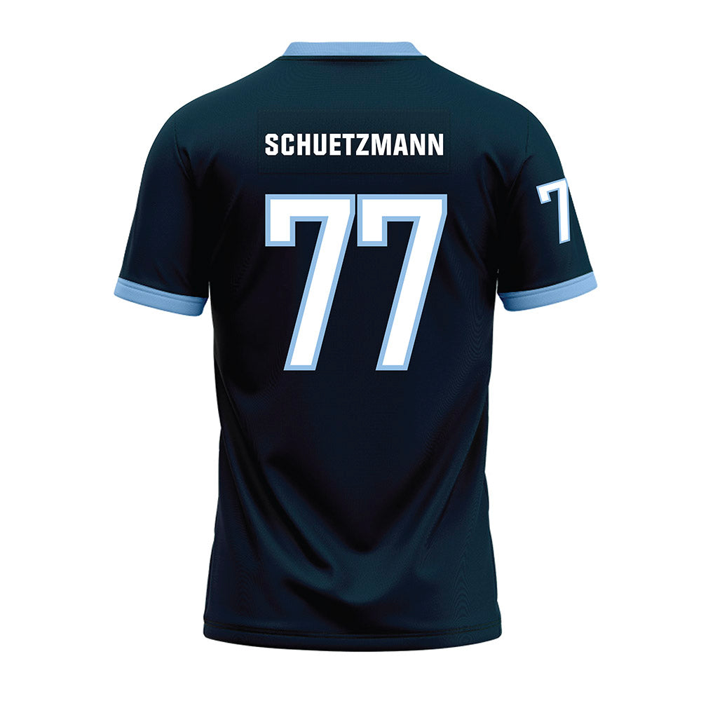 Old Dominion - NCAA Football : Josh Schuetzmann - Navy Premium Football Jersey-1