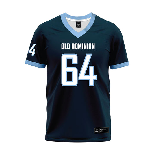 Old Dominion - NCAA Football : Zachary Barlev - Navy Premium Football Jersey