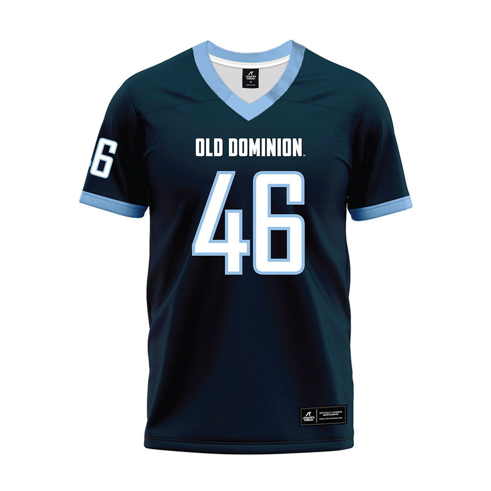 Old Dominion - NCAA Football : Edward Mills - Navy Premium Football Jersey-0