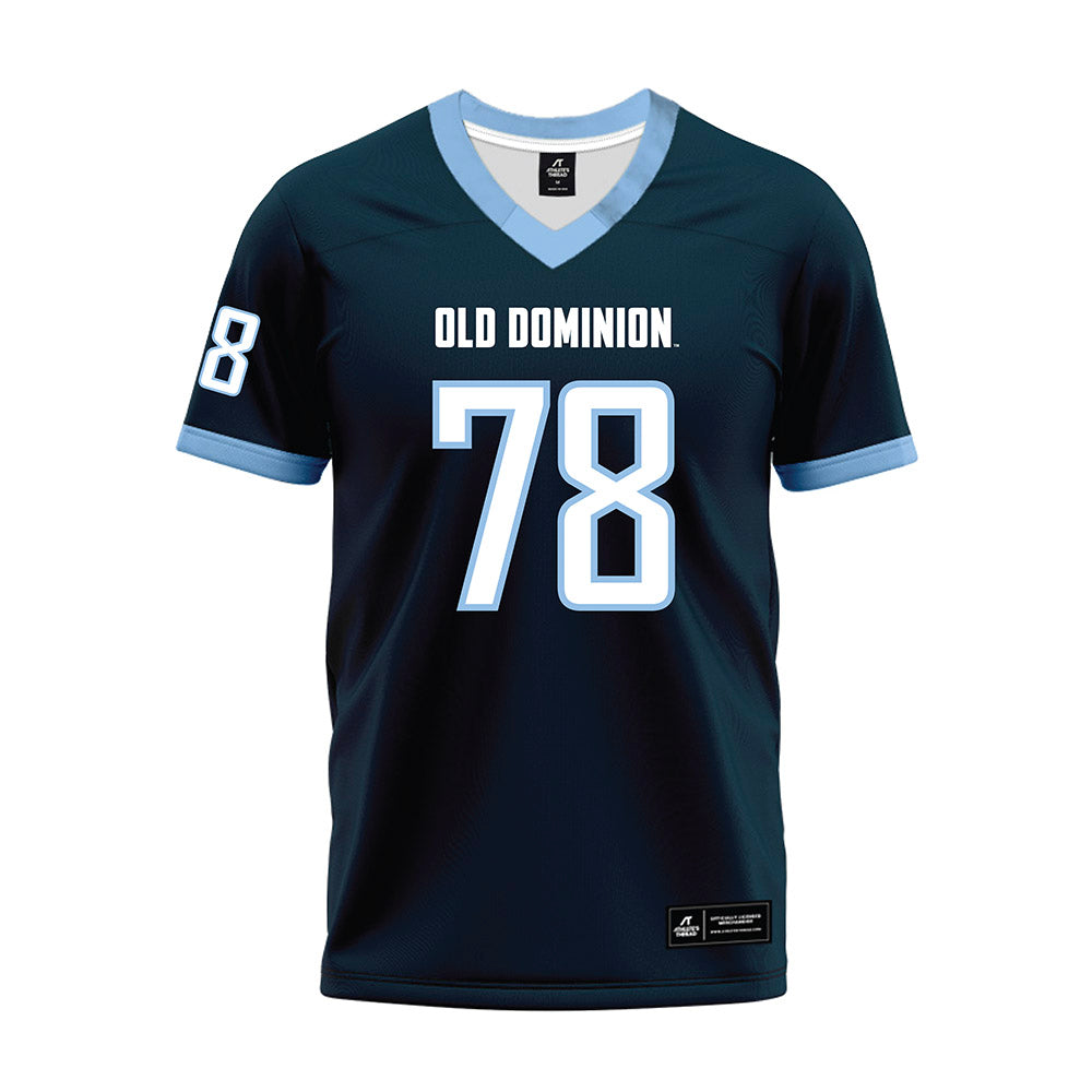 Old Dominion - NCAA Football : Elijah Hoskin - Navy Premium Football Jersey