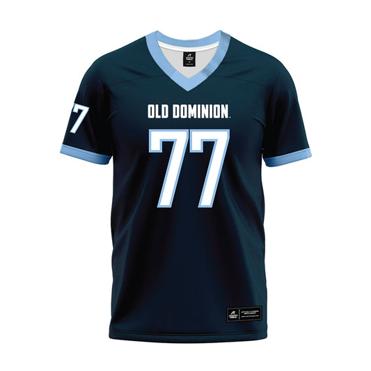 Old Dominion - NCAA Football : Josh Schuetzmann - Navy Premium Football Jersey-0