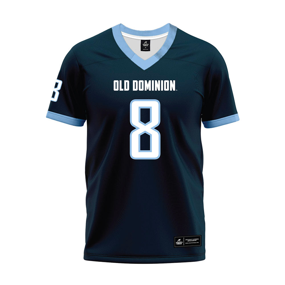 Old Dominion - NCAA Football : Denzel Lowry - Navy Premium Football Jersey