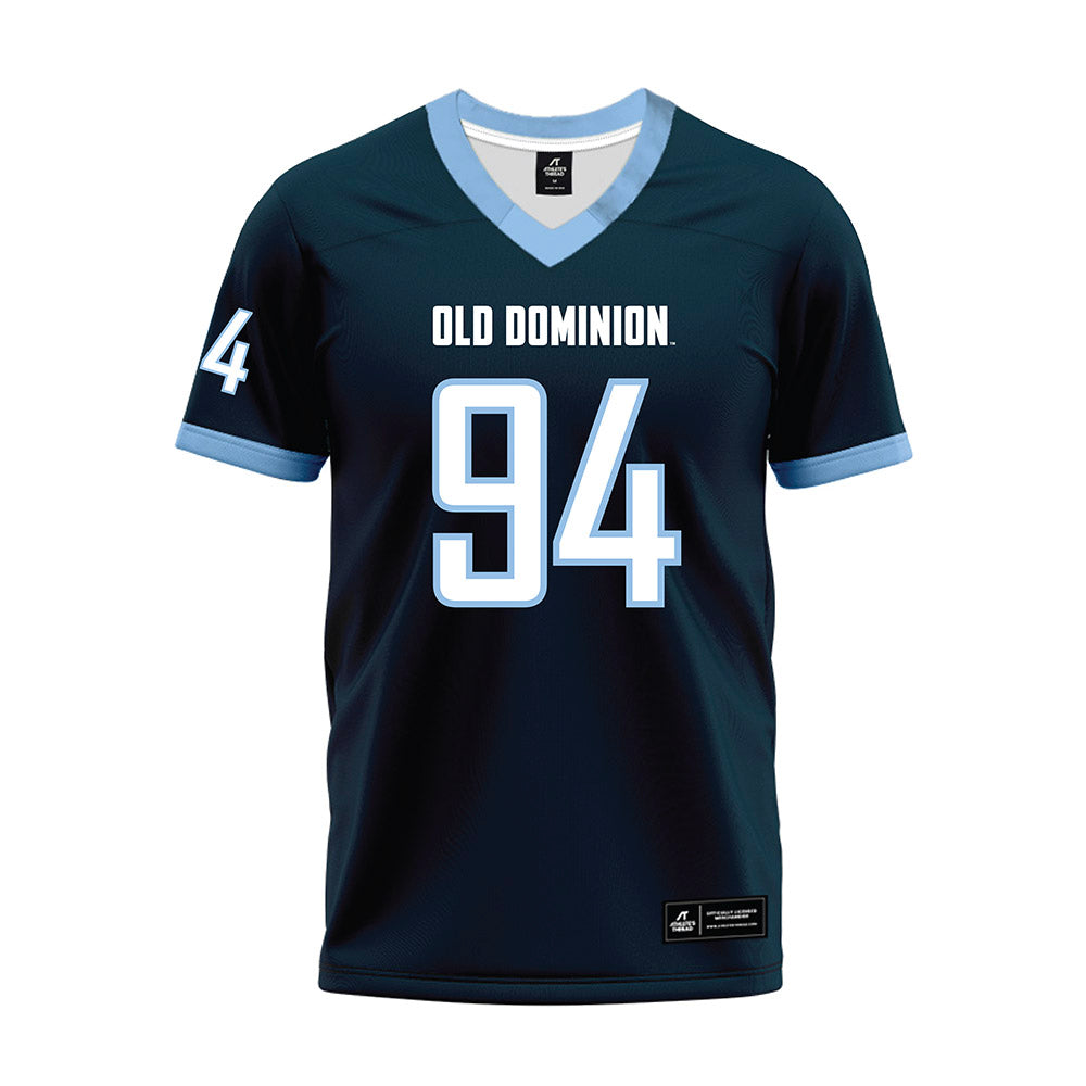 Old Dominion - NCAA Football : Riley Callaghan - Navy Premium Football Jersey-0