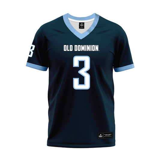 Old Dominion - NCAA Football : Isaiah Spencer - Navy Premium Football Jersey