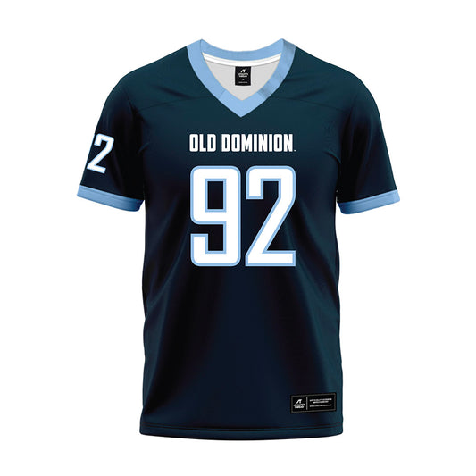 Old Dominion - NCAA Football : Lucas Banks - Navy Premium Football Jersey-0