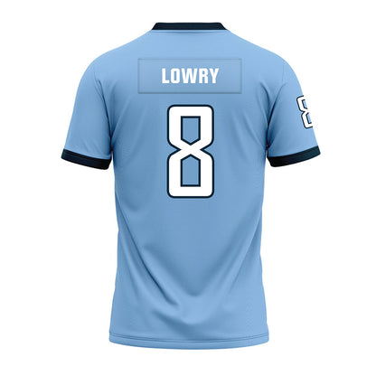 Old Dominion - NCAA Football : Denzel Lowry - Light Blue Premium Football Jersey