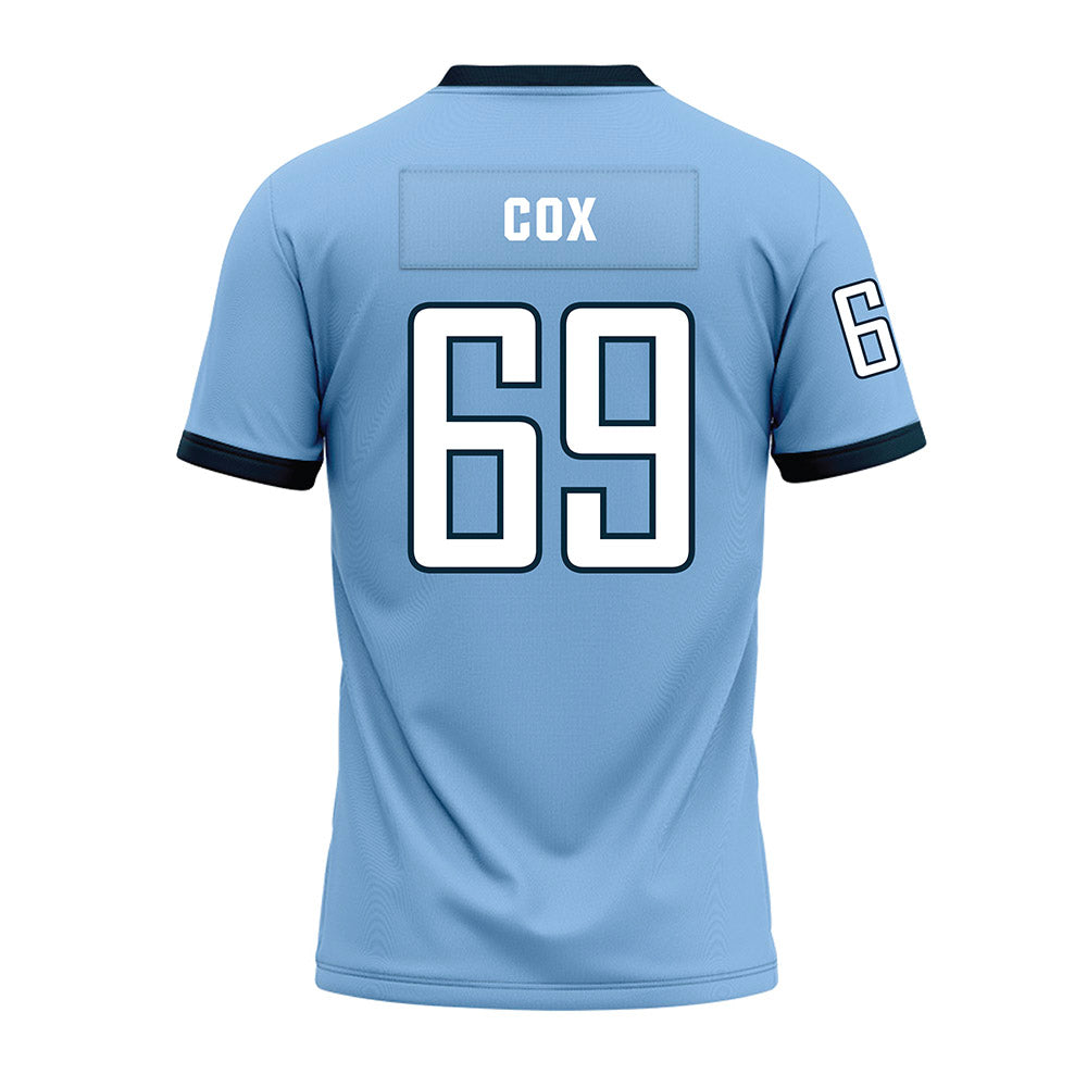 Old Dominion - NCAA Football : Logan Cox - Light Blue Premium Football Jersey-1
