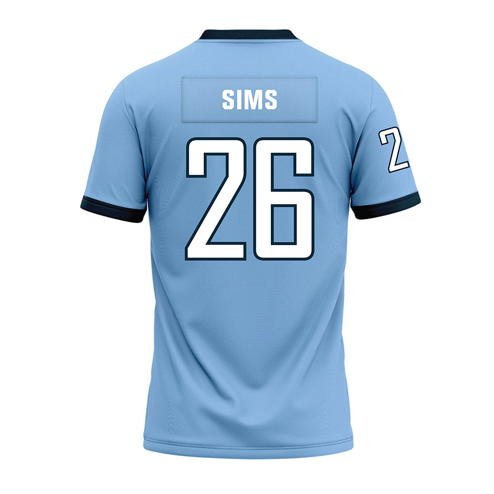 Old Dominion - NCAA Football : Tariq Sims - Light Blue Premium Football Jersey