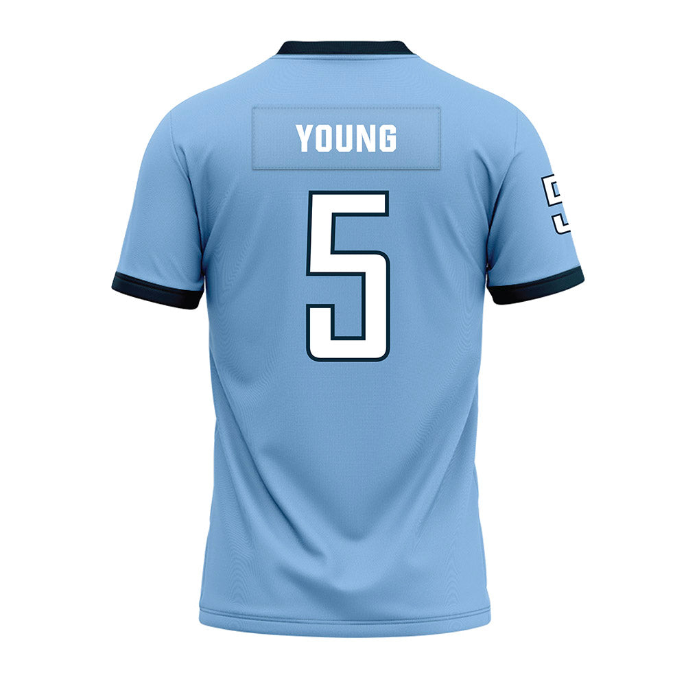 Old Dominion - NCAA Football : Aaron Young - Light Blue Premium Football Jersey