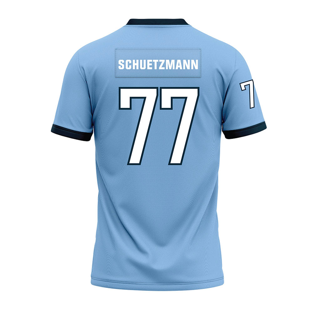 Old Dominion - NCAA Football : Josh Schuetzmann - Light Blue Premium Football Jersey-1