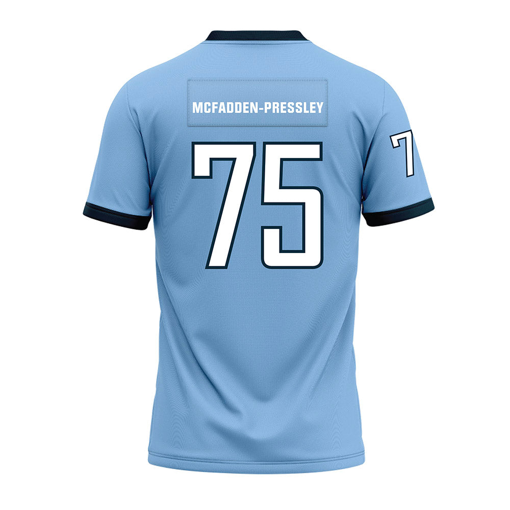 Old Dominion - NCAA Football : Lorenzo McFadden-Pressley - Light Blue Premium Football Jersey-1