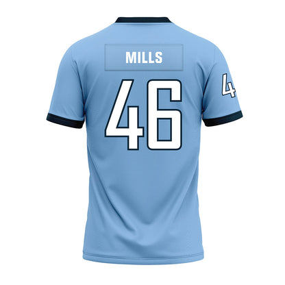 Old Dominion - NCAA Football : Edward Mills - Light Blue Premium Football Jersey-1