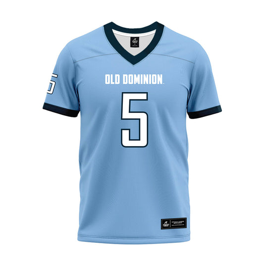 Old Dominion - NCAA Football : Aaron Young - Light Blue Premium Football Jersey